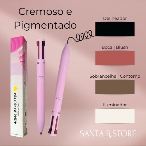 BeautyGlow - Caneta 4 em 1 de Maquiagem